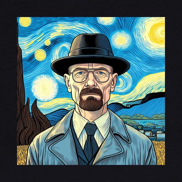 Heisenberg Vangogh artowork by nerd.collect